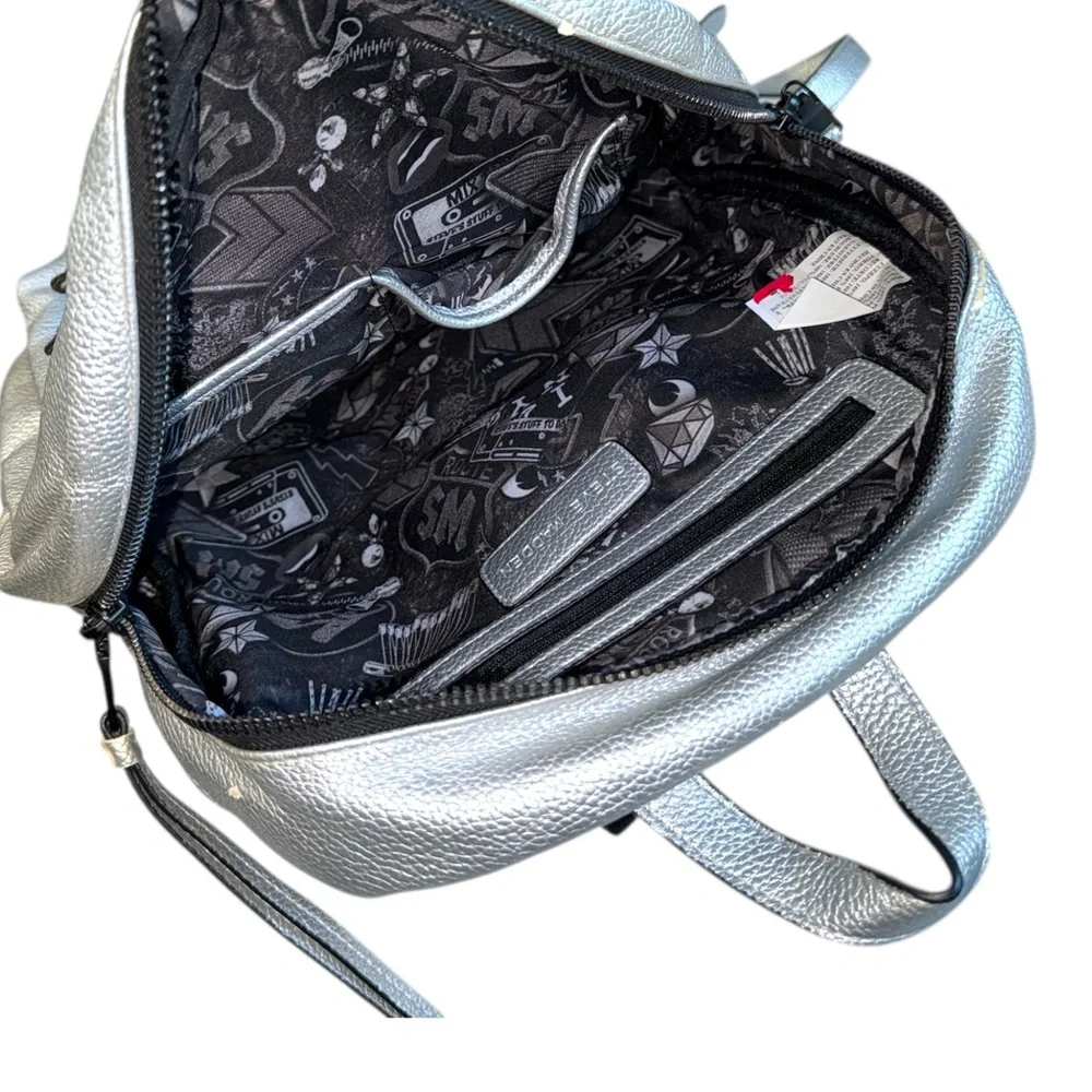 Steve Madden Silver Backpack‎